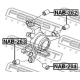 FEBEST NAB263 Втулка рычаг колесной подвески