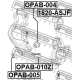 FEBEST OPAB005 Втулка рычаг колесной подвески