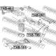 FEBEST TAB461 Подвеска рычаг независимой подвески колеса