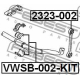 FEBEST VWSB002KIT Втулка стабилизатор