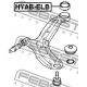 FEBEST HYABELB Подвеска рычаг независимой подвески колеса