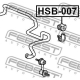 FEBEST HSB007 Опора стабилизатор