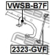 FEBEST VWSBB7F Опора стабилизатор