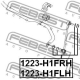 FEBEST 1223H1FLH Тяга / стойка стабилизатор