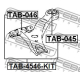 FEBEST TAB046 Подвеска рычаг независимой подвески колеса