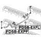 FEBEST FDSBEXFL Опора стабилизатор