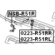 FEBEST NSBR51R Опора стабилизатор