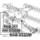 FEBEST NABD22DM Опора дифференциал