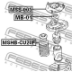 FEBEST MSHBCU20F Защитный колпак / пыльник амортизатор