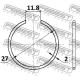 FEBEST CC127X2 Монтажный комплект сильфон приводного вала