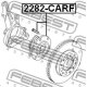 FEBEST 2282CARF Ступица колеса