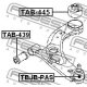 FEBEST TAB445 Подвеска рычаг независимой подвески колеса