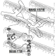 FEBEST MAB118 Опора дифференциал