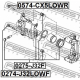 FEBEST 0274J32LOWF Направляющий болт корпус скобы тормоза