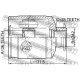 FEBEST 1211SANFE22RH Шарнирный комплект приводной вал