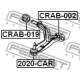 FEBEST CRAB019 Подвеска рычаг независимой подвески колеса