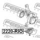 FEBEST 2220RIO Шарнир независимой подвески / поворотного рычага