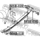 FEBEST MSB028 Втулка листовая рессора