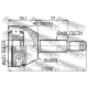 FEBEST 2110TRD9A48 Шарнирный комплект приводной вал