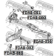 FEBEST FDAB081 Втулка рычаг колесной подвески