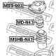 FEBEST MDN43 Буфер амортизация