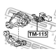 FEBEST TM115 Опора дифференциал