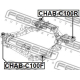 FEBEST CHABC100R Втулка балка моста