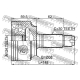 FEBEST 0310CRVDI Шарнирный комплект приводной вал