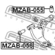 FEBEST MZAB055 Подвеска рычаг независимой подвески колеса