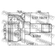 FEBEST 1911E70RR Шарнирный комплект приводной вал