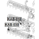 FEBEST KAB030 Подвеска рычаг независимой подвески колеса