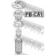 FEBEST FBCA1 Подшипник качения опора стойки амортизатора