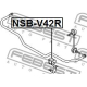 FEBEST NSBV42R Опора стабилизатор