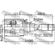 FEBEST 1911E70RH Шарнирный комплект приводной вал