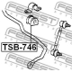 FEBEST TSB746 Опора стабилизатор