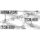 FEBEST TCB020 Подшипник промежуточный подшипник карданного вала