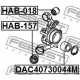 FEBEST DAC40730044M Подшипник ступицы колеса