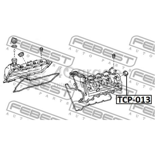FEBEST TCP013 Прокладка корпус форсунки