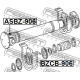 FEBEST BZCB906 Подшипник промежуточный подшипник карданного вала