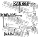 FEBEST KAB005 Подвеска рычаг независимой подвески колеса