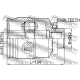FEBEST 1211TUC27RH Шарнирный комплект приводной вал