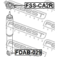 FEBEST FDAB029 Втулка амортизатор