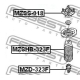 FEBEST MZSS018 Подвеска амортизатор