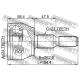 FEBEST 2110CB7 Шарнирный комплект приводной вал