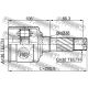 FEBEST 0511BT50RH Шарнирный комплект приводной вал