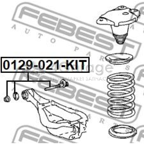 FEBEST 0129021KIT Болт регулировки развала колёс