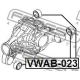 FEBEST VWAB023 Опора дифференциал