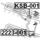 Втулка стабилизатор FEBEST KSB001 в Нижнем Новгороде