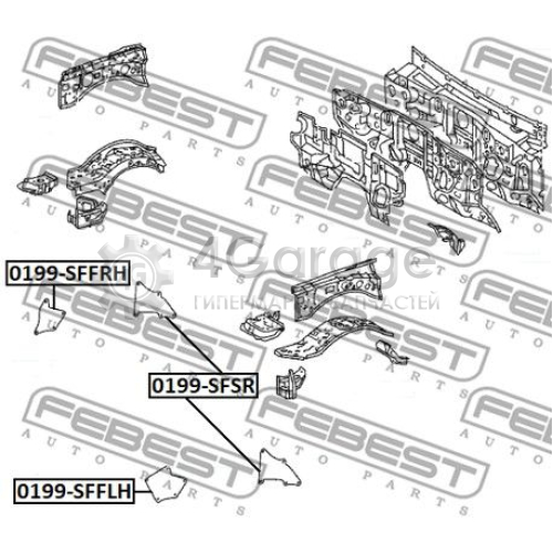 FEBEST 0199SFSR Колесная ниша