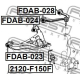 FEBEST FDAB023 Подвеска рычаг независимой подвески колеса